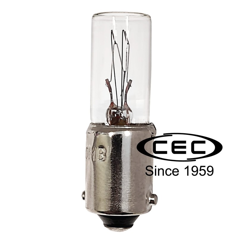CEC Industries 120MB Light Bulbs, 120V, 3W, T2.5 Shape, CC-7A