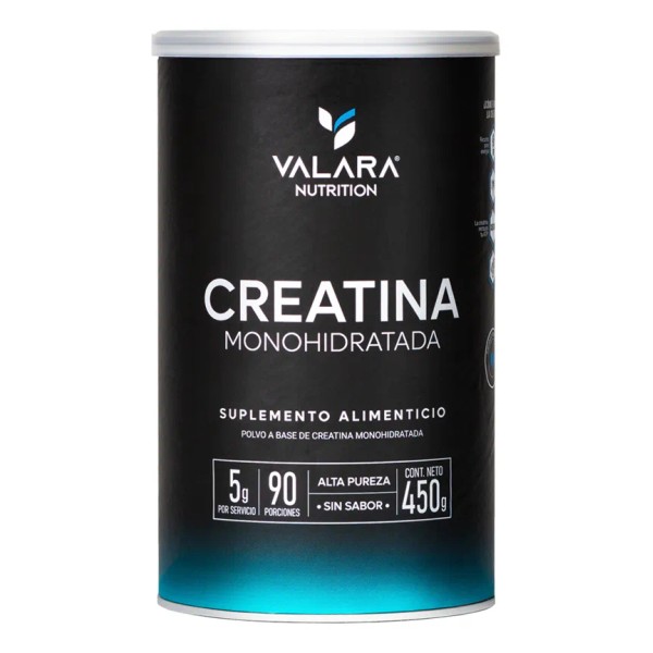 VALARA Creatina Monohidratada 450 gr - Maxima Pureza - 90