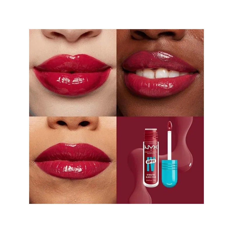 NYX PMU Lip IV, Gloss Serum Hidratante efecto tinta 5