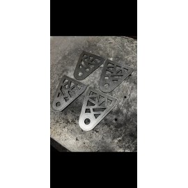 Mfab 4 weld on traction bar frame mounts / weld on tabs 1/2” Bolt Hole