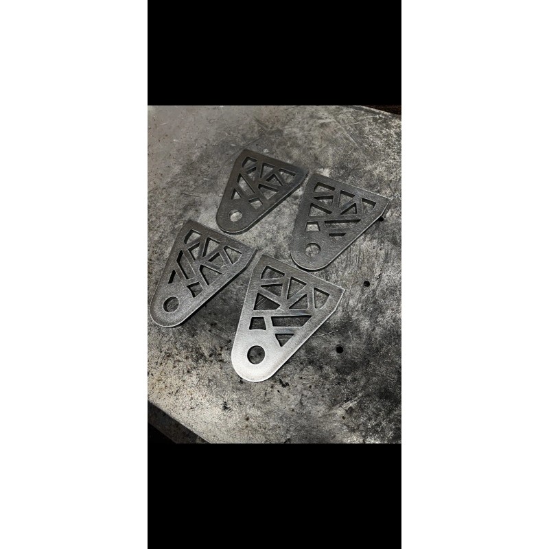 Mfab 4 weld on traction bar frame mounts / weld