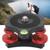 Camera Leveler Tripod Leveling Base, Universal Tri Wheel Leveling Base