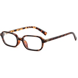 DreamCalf Rectangle Fake Glasses Office-Siren Bayonetta Glasses for Women Trendy Small Cosplay Eyewear