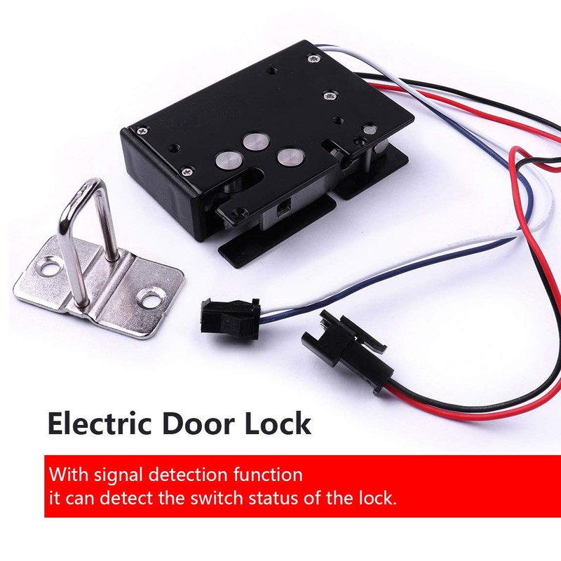 ATOPLEE Electronic Cabinet Lock,1pcs DC 12V 3.4A Carbon Steel Solenoid