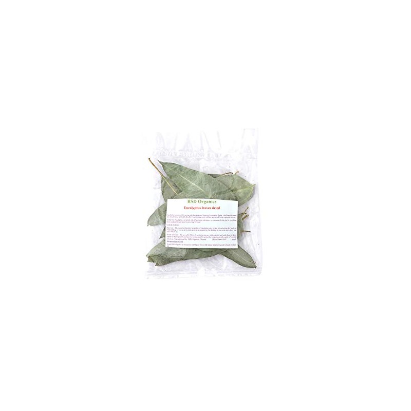 BSD Organics Eucalyptus Leaves dried for tea, steam & more