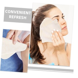 KOMBIUDA 2pcs Bamboo Fiber Face Cleaning Towels Absorbent and Reusable Washcloths for Gentle Exfoliation for Daily Skincare and Travel Beige