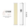 SURI White Modern Mezuzah Case,Self Stick Mezuzah with Scroll for