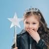 Lovelyshop Blue Gems Rhinestone Tiara for Little Kid Big Kid