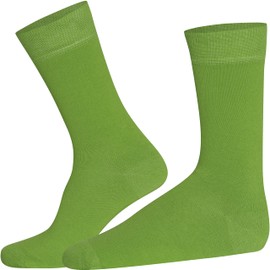 Mysocks Unisex 5 Pairs of Extra Fine Combed Cotton Socks | Seamless Toe | Vibrant Colours | Make Your Steps Happier!, lime green