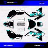 Factory EFX Black & Cyan Shift Racing Graphics Kit fits