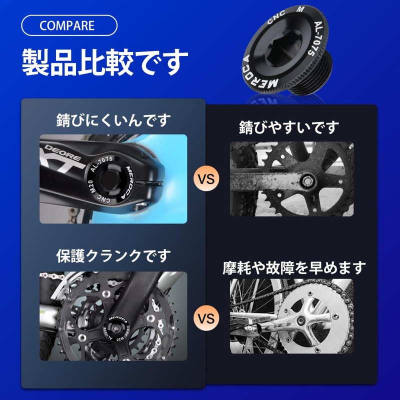 Crank Bolt, Bike Crank Cap, Fixing Bolt, Bicycle Crank Cover,