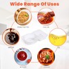 Huakaile 10 PCS Double Compartment Condiment Containers, Portion Cups with