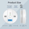 2 Packs Carbon Monoxide Detectors,CO Detector Battery Powered,Carbon Monoxide Alarm