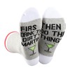 JNIAP Dirty Martini Socks Dirty Martini Lover Gifts First I Drink The Dirty Martini Sock Filthy Martini Socks, Martini Sock, Large
