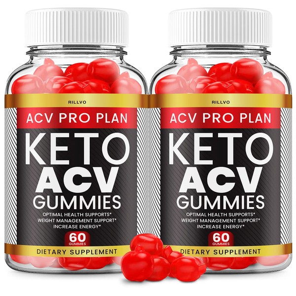 (2 Pack) ACV Pro Plan Keto Gummies - Advanced Formula Pro Plan ACV Keto Shark Gummies with Apple Cider Vinegar Tank Dietary Supplement (120 Gummies)