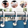 Luoqun88 Plastic Shower Curtain Rings 24 Pack - No Rust