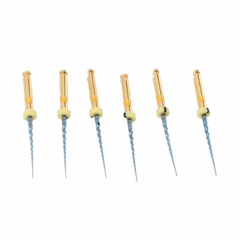 6pcs F1 Endodontic Canal Files Stretchy Metal Portable Rustproof Endodontic