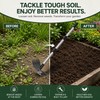 Multi-Use Garden Hoe Rake for Soil Loosening – Carbon Steel