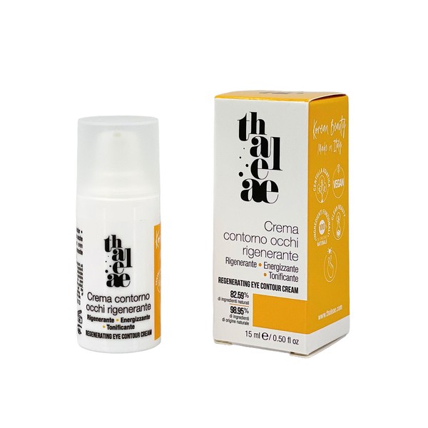 THALEAE, Regenerating Eye Contour Cream 15 ml, with 98.95% Natural