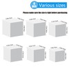 Buffet Risers,6 PCS White Acrylic Risers for Food Display, 5-Sided