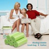 Biodegradable Trash Bags - 13 Gallon Durable Garbage Bag [100
