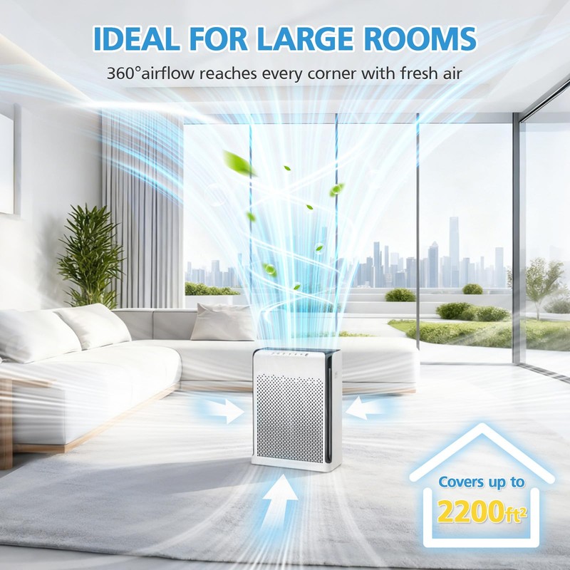 M200L Replacement Filter Compatible with MOOKA M200L Air Purifier, 3-in-1