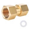 Brass CGA-320 to CGA-580 Gas Tank Adapter, CO2 to Argon