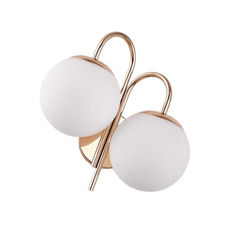 Double Sconce Simple Modern Dual Headed Glass Metal Energy Saving