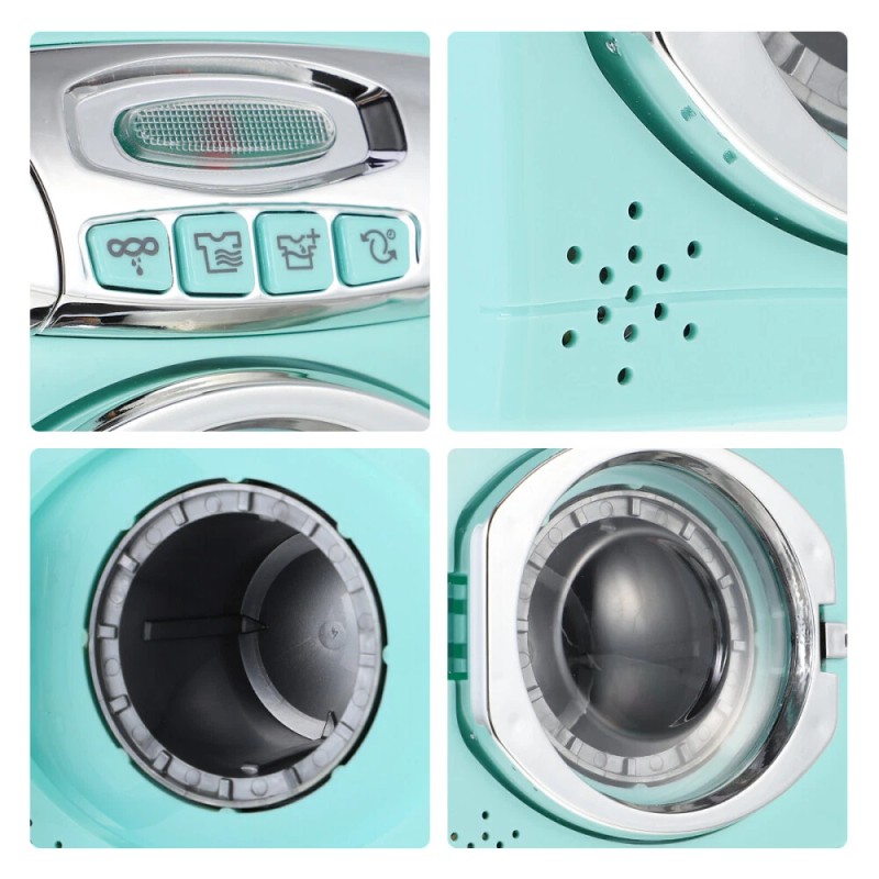 None Simulated Washing Machine Toy Kids Washer Dryer Playset Washer