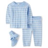Gymboree,Unisex Baby,Take Me Home 100% Cotton Newborn Outfit,Blue Stripe,3-6 Months