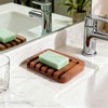 Teak Wood Soap Dish - Bar Soap Holder & Soap