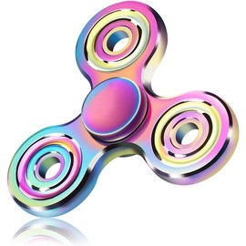 Fidget Spinner Toy 2 to 5 Min Spins Durable Stainless Steel Bearing High Speed Metal Material Hand Spinner Stress Relief Anxiety Relieves Reducer for Kids and Adults