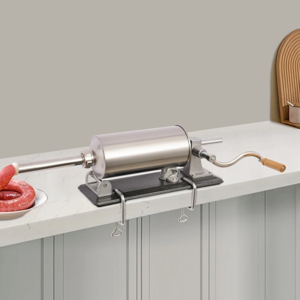 Unbranded 4L Meat Sausage Stuffer Maker Commercial Home Filler Horizontal