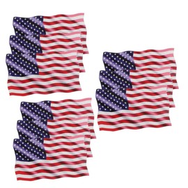 ULTECHNOVO 9pcs Magnetic American Flag Car Stickers Vehicle Hood and Bumper Decals for Cars Trucks and Decorative Reflective Exterior Stickers