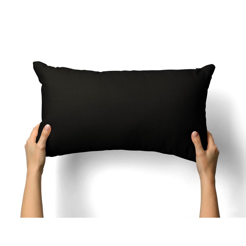 Amolavet Cushion Cover 40 x 80 cm, Black, Set of