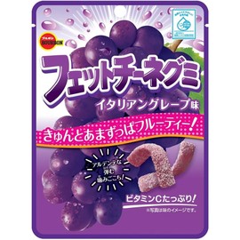 Fettuccine Gummi Set 1.8oz 2Types × 2pcs Japanese Hard Gummy Candy Bourbon Ninjapo