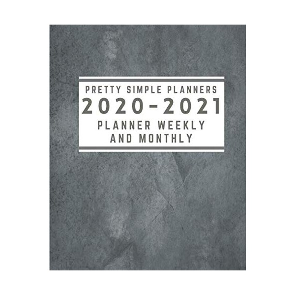 Pretty Simple Planners 2020 - 2021 Planner Weekly and Monthly: