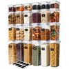 KICHLY Airtight Food Storage Containers Set with Lids – 24