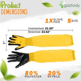 Gastody™ Long Gardening Gloves Women and Men L - Long Sleeve Garden Gloves Multipurpose Heavy Duty Outdoor and Indoor - Long Cuff Garden Gloves - Thorn Resistant Protective Work Rose Pruning Gloves