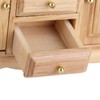Dollhouse 1:12 Double Door Cabinet Doll House Wooden Furniture Miniature
