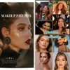 Glitter Pecas Cara Tatuaje, 6pcs Gold Sparkle Pecas, Cara Glitter