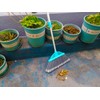 Xifando Three-Section Telescopic Aluminum Alloy Rod Long-Handled Broom for Housekeeping