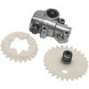 Carkio Oil Pump Worm Gear Wheel Combination Set Compatible with