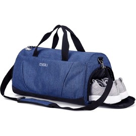 Gym Bag with Shoes Compartment and Wet Pocket,Sports Duffel Bag for Yoga/Swim,Travel Duffle Bag for Men and Women