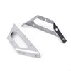 2Pcs Trapeziform Angle Brackets Stainless Steel Multifunction Corner Brace Bracket