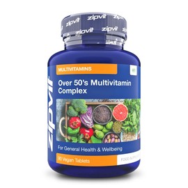 Multivitamin Advanced 50 Plus Active Formula for Women & Men - 90 Vegan Tablets - 3 Months Supply