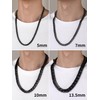 Black Cuban Chain Mens Necklaces Cuban Link