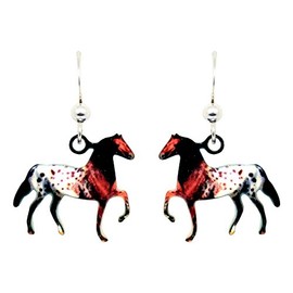 d'ears Appaloosa Earrings Non-Tarnish Sterling Silver French Hook Ear Wire