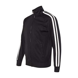 Independent Trading Co. - Unisex Lightweight Poly-Tech Full-Zip Track Jacket - EXP70PTZ - S - Black