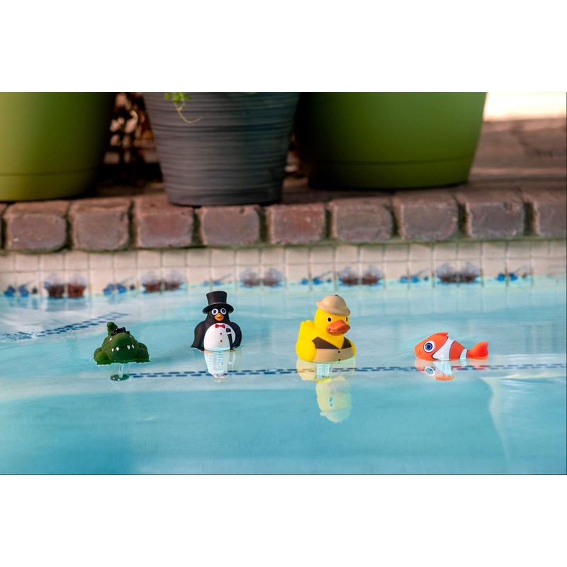 Poolmaster Safari Duck Swimming Pool and Spa Thermometer, 25301